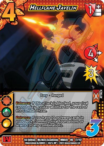 077/117 - Hellflame Javelin - Crimson Rampage 1st Edition