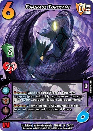 079/117 - Fumikage Tokoyami - Crimson Rampage 1st Edition