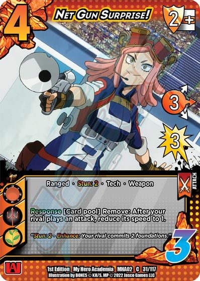 031/117 - Net Gun Surprise! - Crimson Rampage 1st Edition