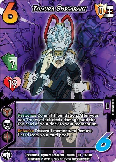 019/108 - Tomura Shigaraki - Heroes Clash 1st Edition