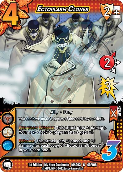 040/108 - Ectoplasm Clones - Heroes Clash 1st Edition