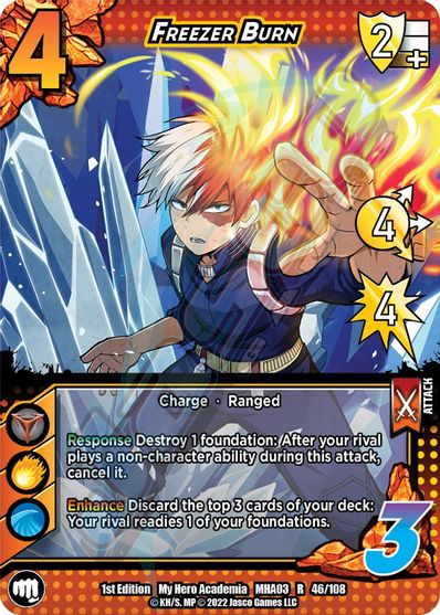 046/108 - Freezer Burn - Heroes Clash 1st Edition