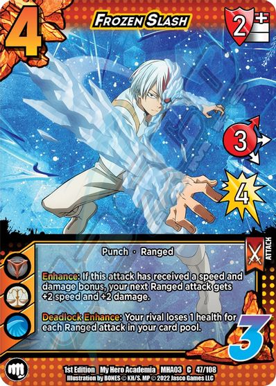 047/108 - Frozen Slash - Heroes Clash 1st Edition