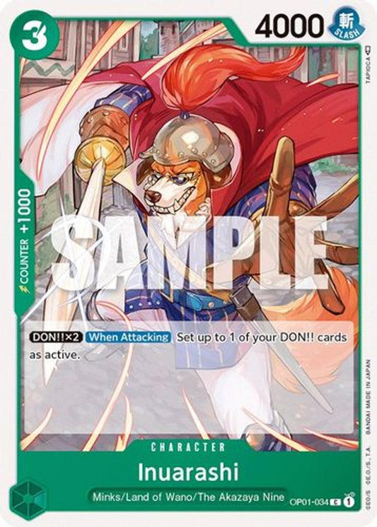 OP1-034C Inuarashi - Volution Cards and Collectables