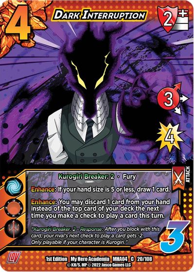 020/108 - Dark Interruption - League of Villains 1st Edition