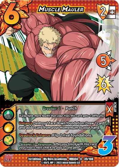 039/108 - Muscle Mauler - League of Villains 1st Edition