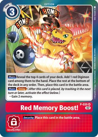 P-035SR Red Memory Boost! (Resurgence Booster Reprint)