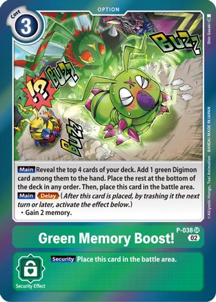 P-038SR Green Memory Boost! (Resurgence Booster Reprint)