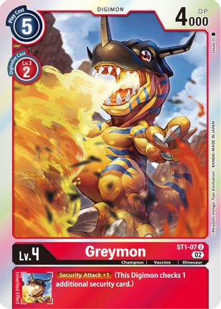 ST1-07UC Greymon (Resurgence Booster Reprint)