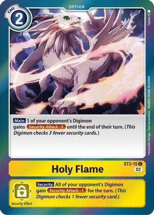 ST3-15C Holy Flame (Resurgence Booster Reprint)