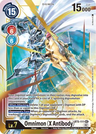 BT5-111SEC Omnimon (X Antibody) (Resurgence Booster Reprint)