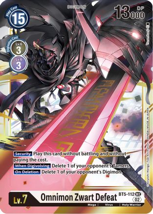 BT5-112SEC Omnimon Zwart Defeat (Resurgence Booster Reprint)