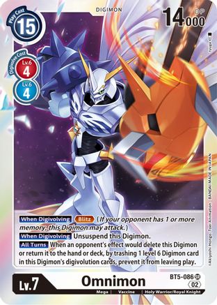 BT5-086SR Omnimon (Resurgence Booster Reprint)