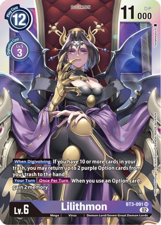 BT3-091SR Lilithmon (Resurgence Booster Reprint)