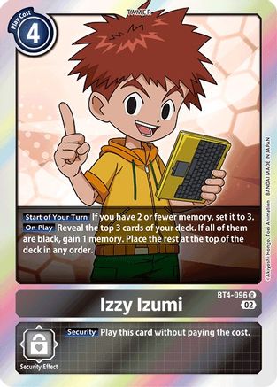 BT4-096R Izzy Izumi (Resurgence Booster Reprint)