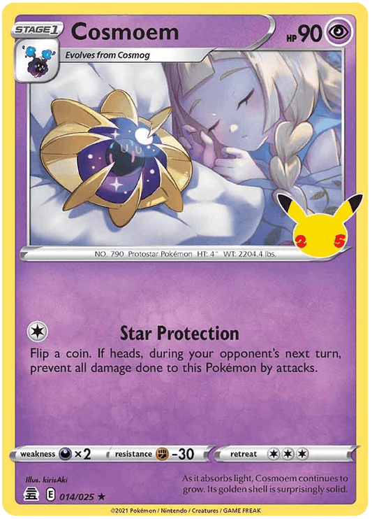 014/025 Cosmoem Rare - Pokemon Celebrations - Volution Cards and Collectables