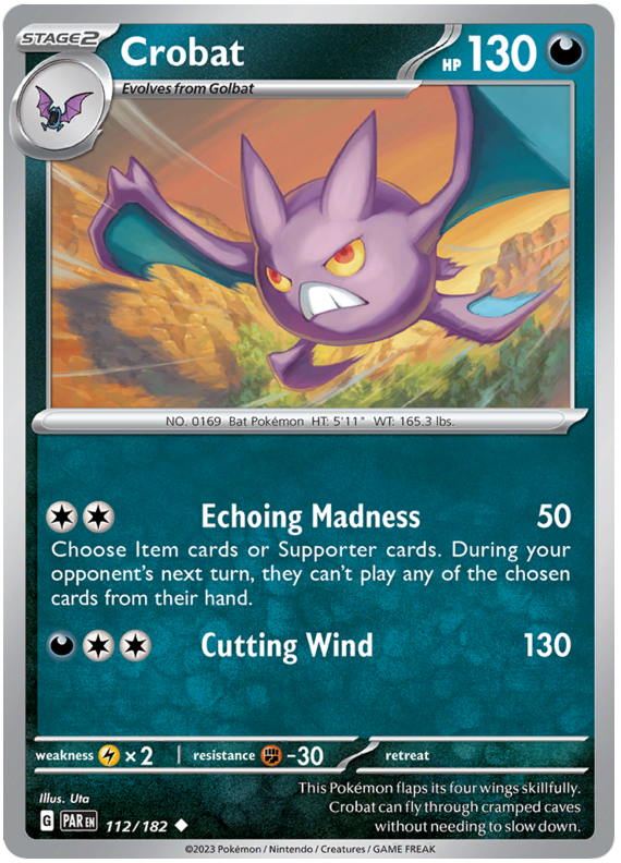 112/182 - Crobat - Paradox Rift