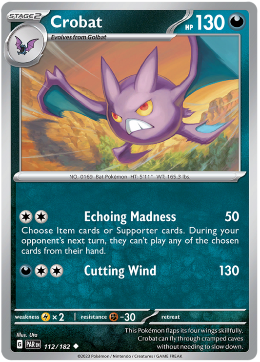 112/182 - Crobat - Paradox Rift