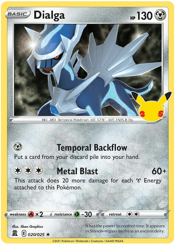 020/025 Dialga Rare - Pokemon Celebrations - Volution Cards and Collectables