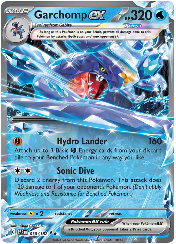 038/182 - Garchomp ex - Paradox Rift