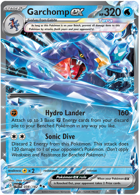 038/182 - Garchomp ex - Paradox Rift