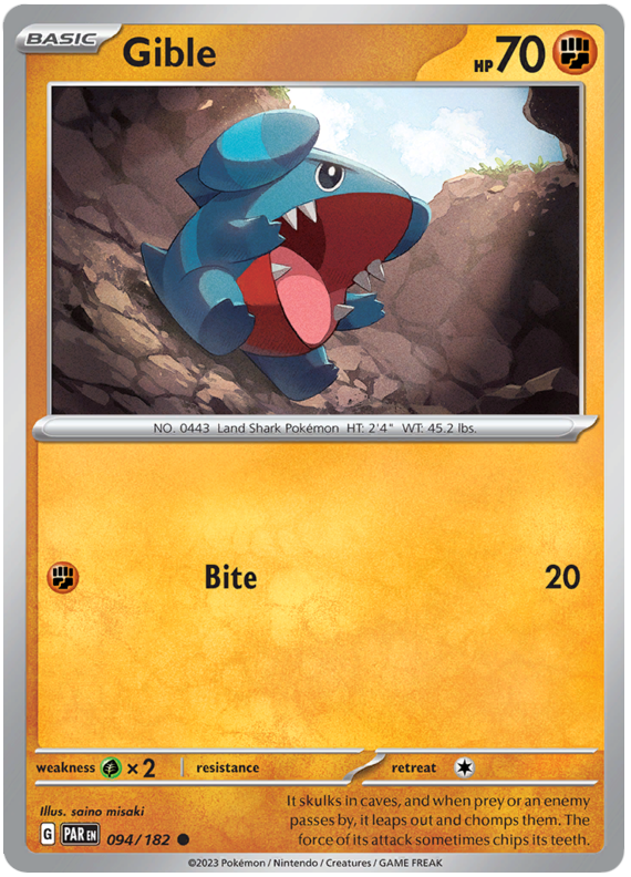 094/182 - Gible - Paradox Rift