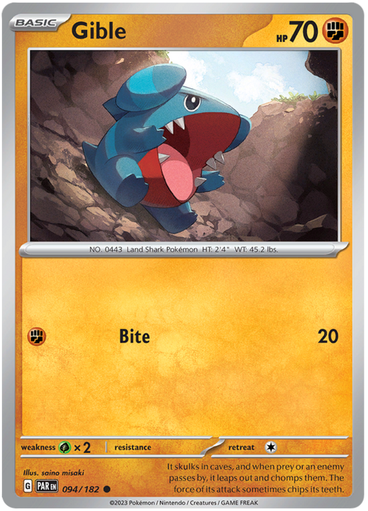 094/182 - Gible - Paradox Rift