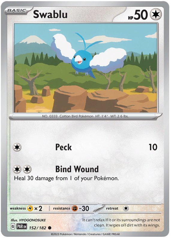 152/182 - Swablu - Paradox Rift