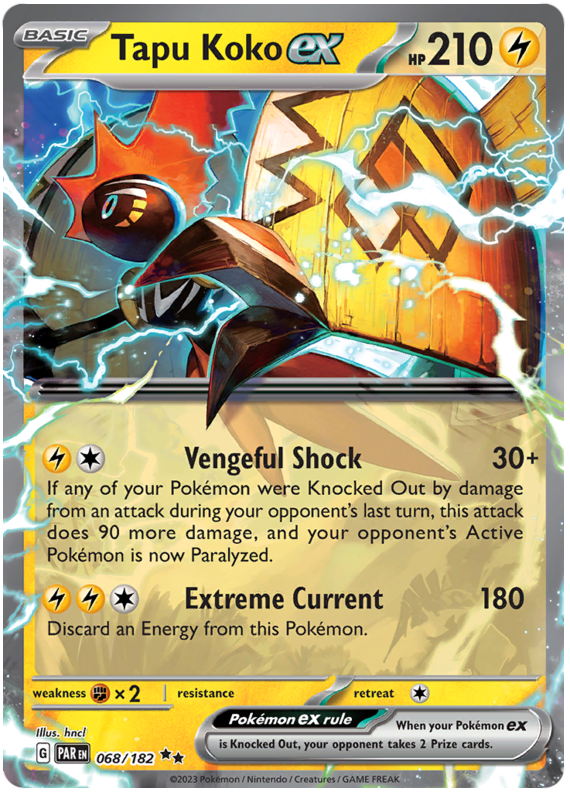 068/182 - Tapu Koko ex - Paradox Rift