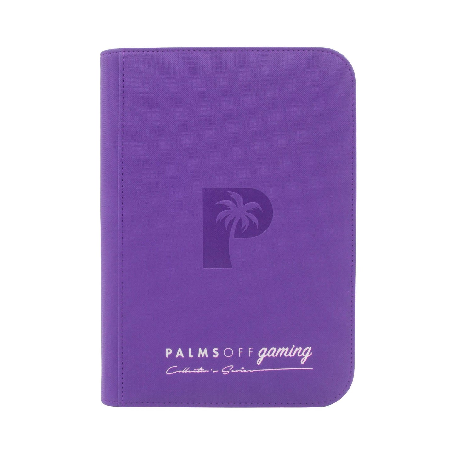 Palms Off Gaming – 4 Pocket Zip Trading Card Binder – PURPLE - Volution Cards and Collectables