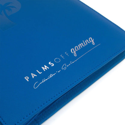 Palms Off Gaming – 9 Pocket Zip Trading Card Binder – BLUE - Volution Cards and Collectables