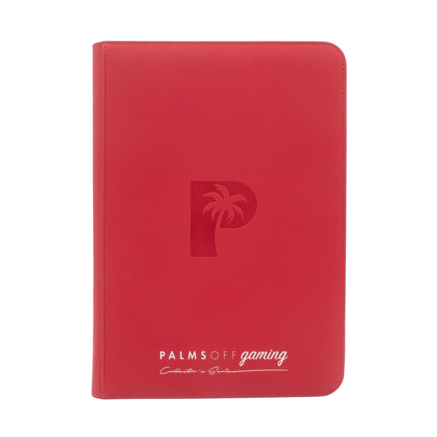 Palms Off Gaming – 9 Pocket Zip Trading Card Binder – RED - Volution Cards and Collectables