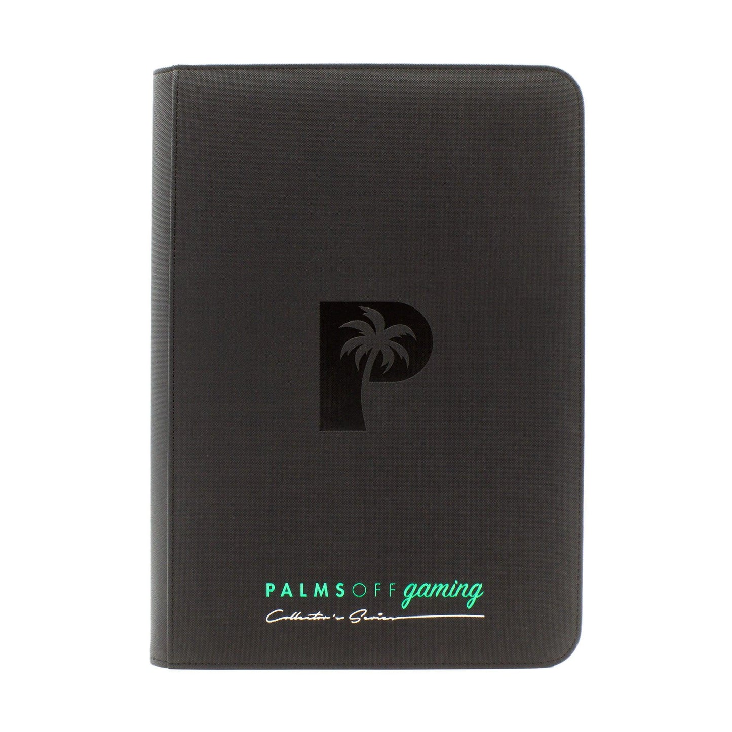 Palms Off Gaming – 9 Pocket Zip Trading Card Binder – BLACK - Volution Cards and Collectables