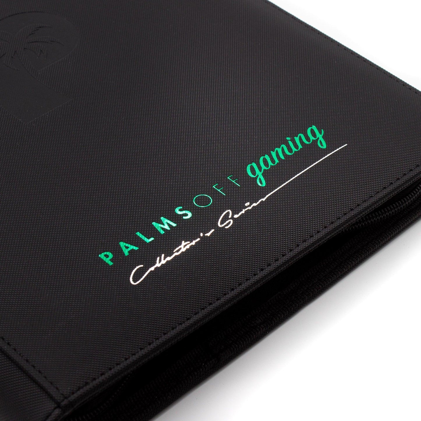 Palms Off Gaming – 9 Pocket Zip Trading Card Binder – BLACK - Volution Cards and Collectables