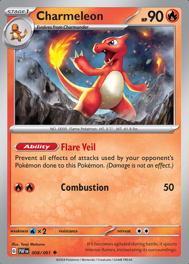 008/091 - Charmeleon - Paldean Fates