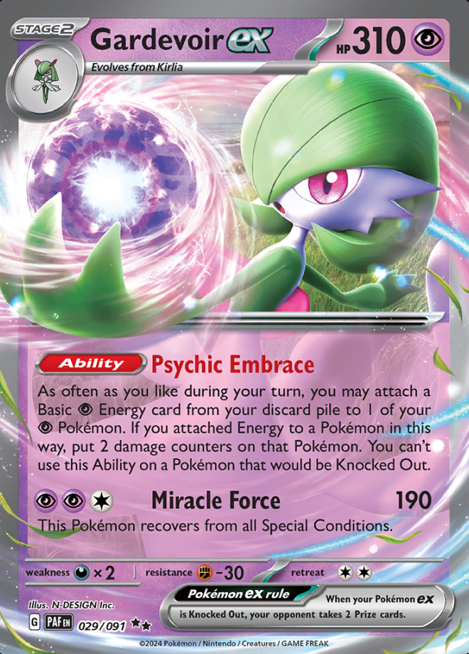 029/091 - Gardevoir ex - Paldean Fates