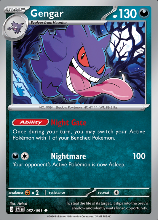 057/091 - Gengar - Paldean Fates