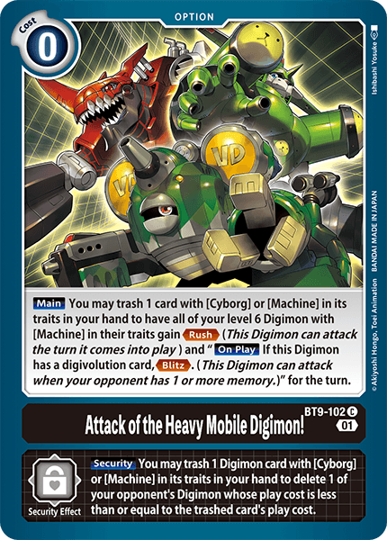 BT9-102C Attack of the Heavy Mobile Digimon! - Volution Cards and Collectables