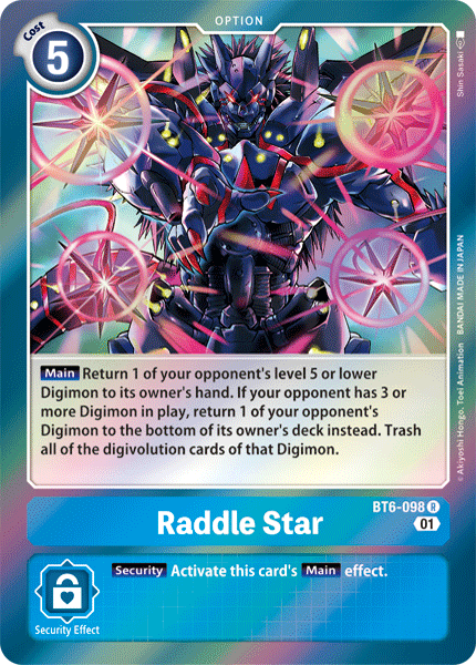 BT6-098R Raddle Star - Volution Cards and Collectables