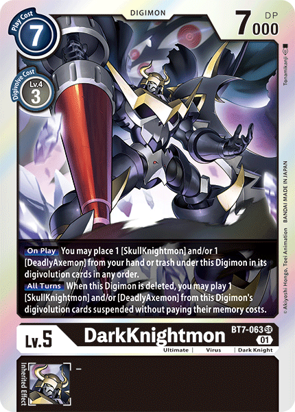 BT7-063SR DarkKnightmon - Volution Cards and Collectables