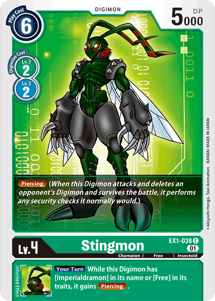 EX1-038C Stingmon - Volution Cards and Collectables