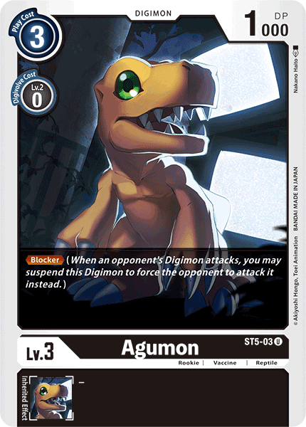 ST5-03UC Agumon - Volution Cards and Collectables