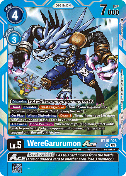 BT15-026SR WereGarurumon ACE