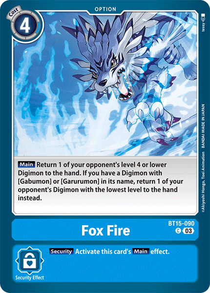 BT15-090C Fox Fire