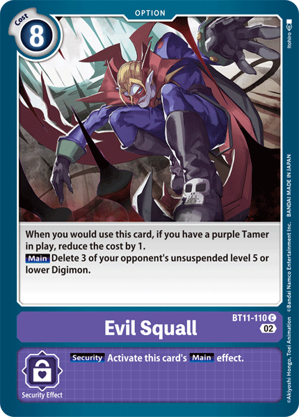 BT11-110C Evil Squall - Volution Cards and Collectables