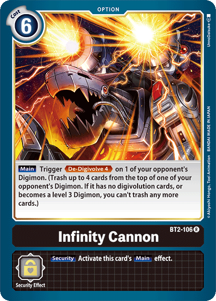 BT2-106R Infinity Cannon - Volution Cards and Collectables