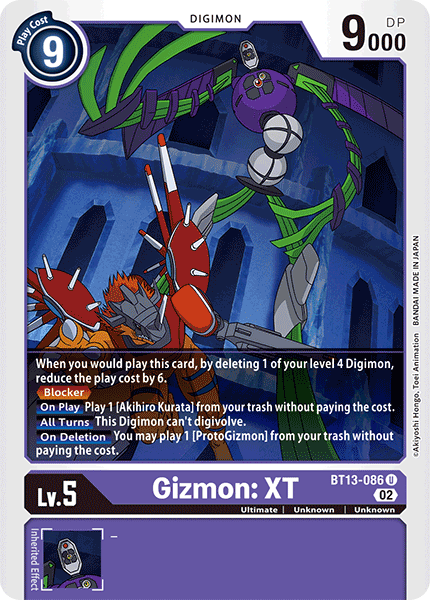 BT13-086UC Gizmon: XT