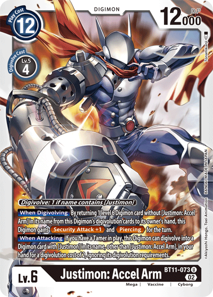 BT11-073UC Justimon: Accel Arm - Volution Cards and Collectables