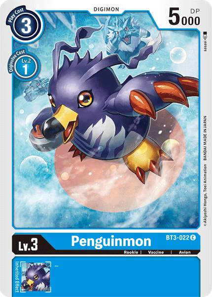 BT3-022C Penguinmon - Volution Cards and Collectables