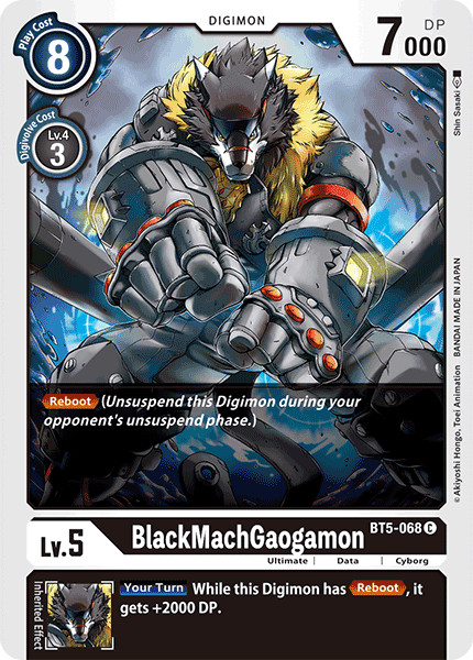 BT5-068C BlackMachGaogamon - Volution Cards and Collectables